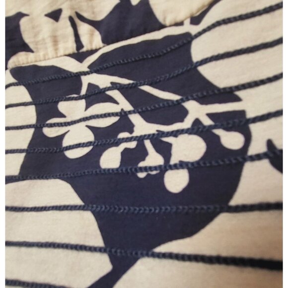 Adrianna Papell Embroidered Blue and Cream Floral Dress Size 6 - Picture 9 of 11